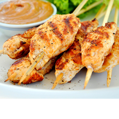 "Skewered Chicken With Peanut Sauce (TFL) - Click here to View more details about this Product